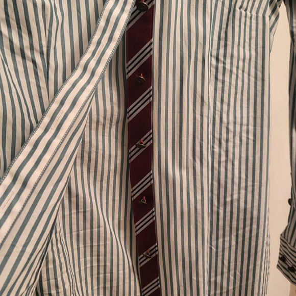 Brooks Brothers Green Stripe Oxford button down - Picture 3 of 5